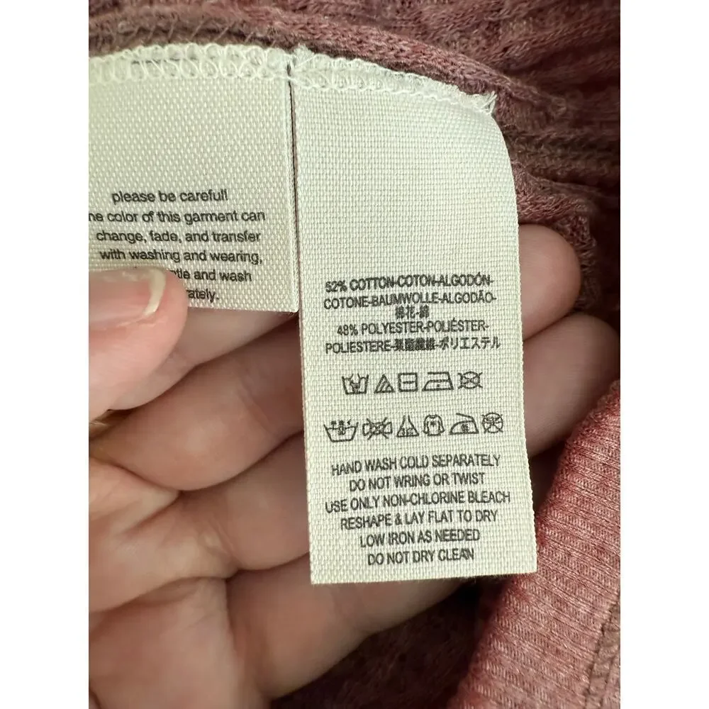 NWT Free People Southside Thermal Top Cinnamon Size Small